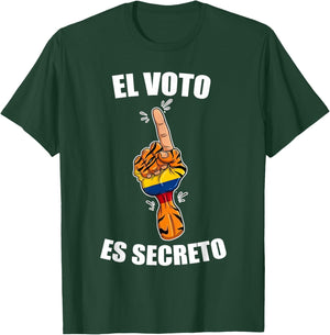 Abelardo El Tigre Presidente 2026 Colombia Firme Patria T-Shirt - T-Shirt | Forest