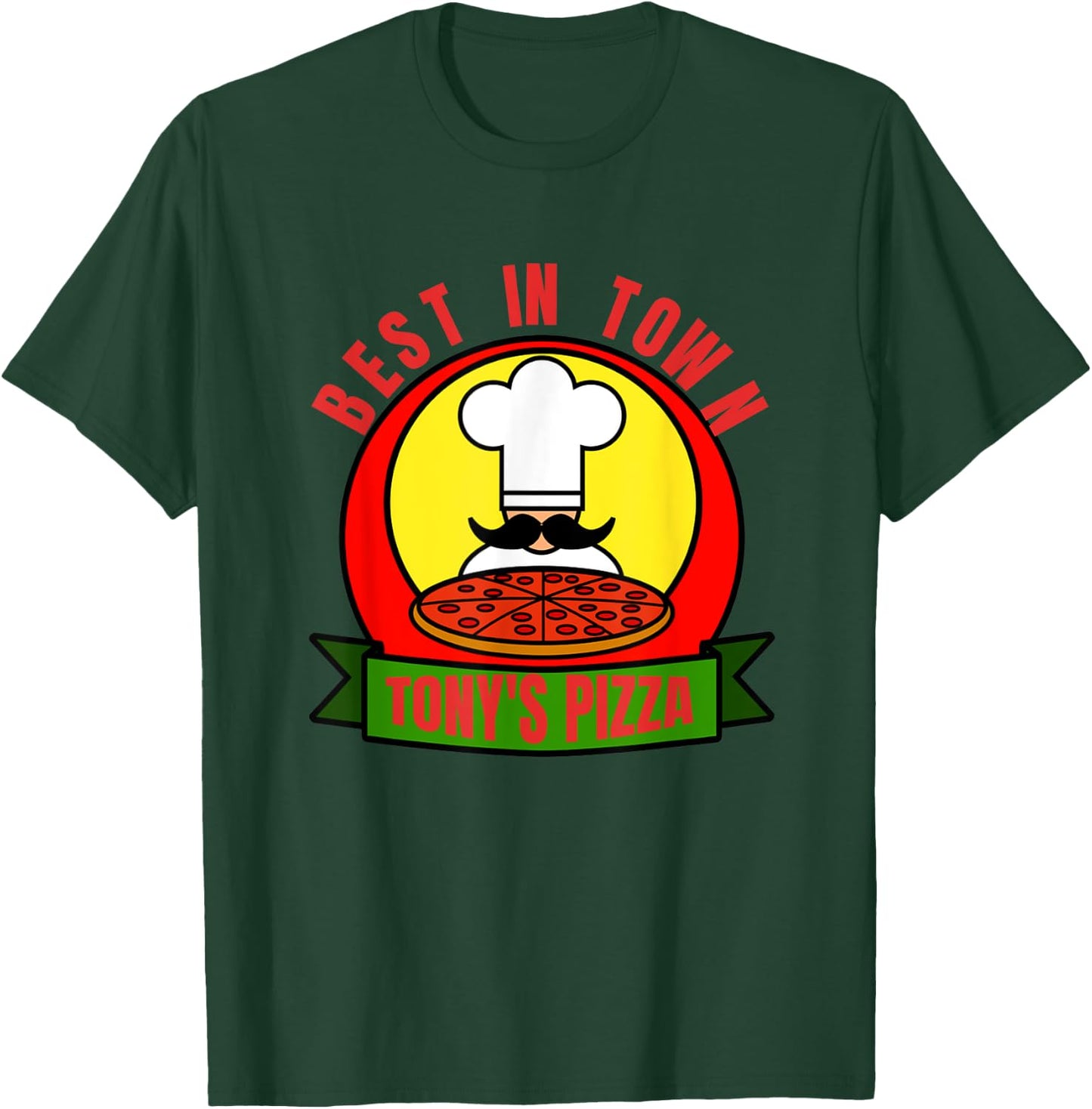 Tony's Pizza -employee /Customer souvenir-pizza T-Shirt - T-Shirt | Forest