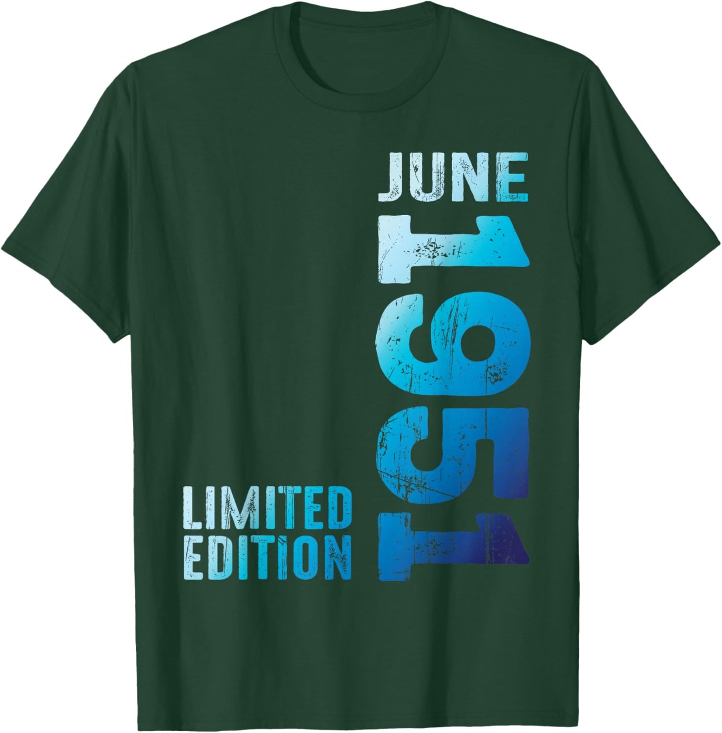 On June 1951 Year 1951 Retro 1951 Vintage 1951 Since 1951 T-Shirt - T-Shirt | Forest
