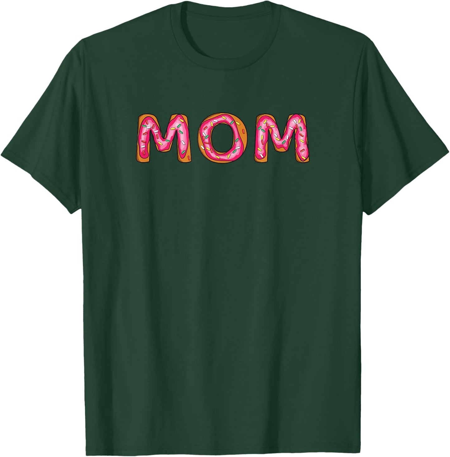 Funny Donut Mom Sprinkle Pink Donut Lover Matching Gift T-Shirt - T-Shirt | Forest