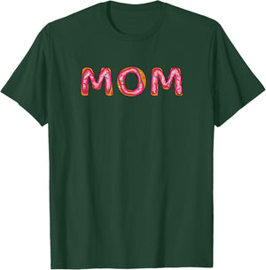 Funny Donut Mom Sprinkle Pink Donut Lover Matching Gift T-Shirt - T-Shirt | Forest