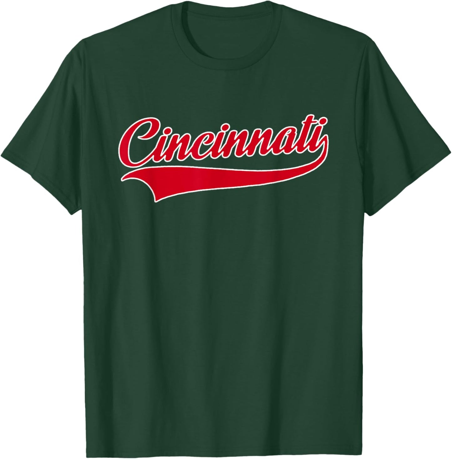 Cincinnati - Throwback Design - Classic T-Shirt - T-Shirt | Forest