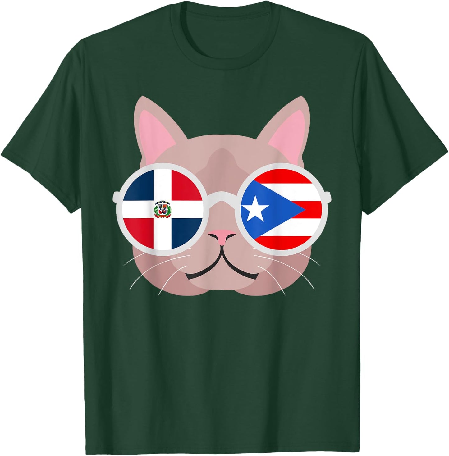 Dominirican Dominican Republic Puerto Rican Flag Pride T-Shirt - T-Shirt | Forest