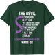 The Devil- Leiomyosarcoma Cancer Awareness Support Ribbon T-Shirt - T-Shirt | Forest
