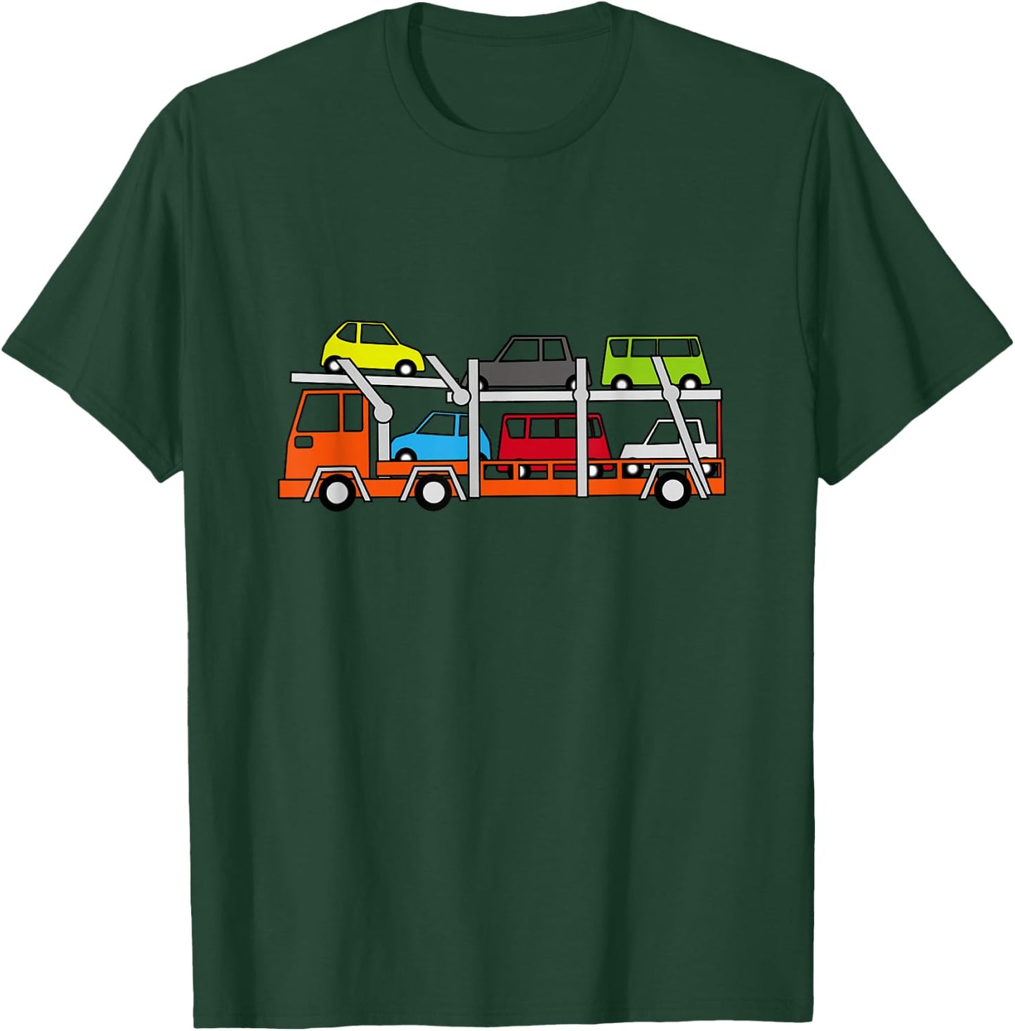 Car Carrier Truck T-Shirt - T-Shirt | Forest