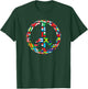 International Flag Peace Sign | Multi Cultural T-Shirt - T-Shirt | Forest
