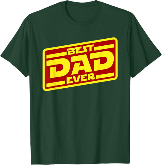 Retro Best Dad Ever Funny Fathers Day Husband Dad Gifts T-Shirt - T-Shirt | Forest