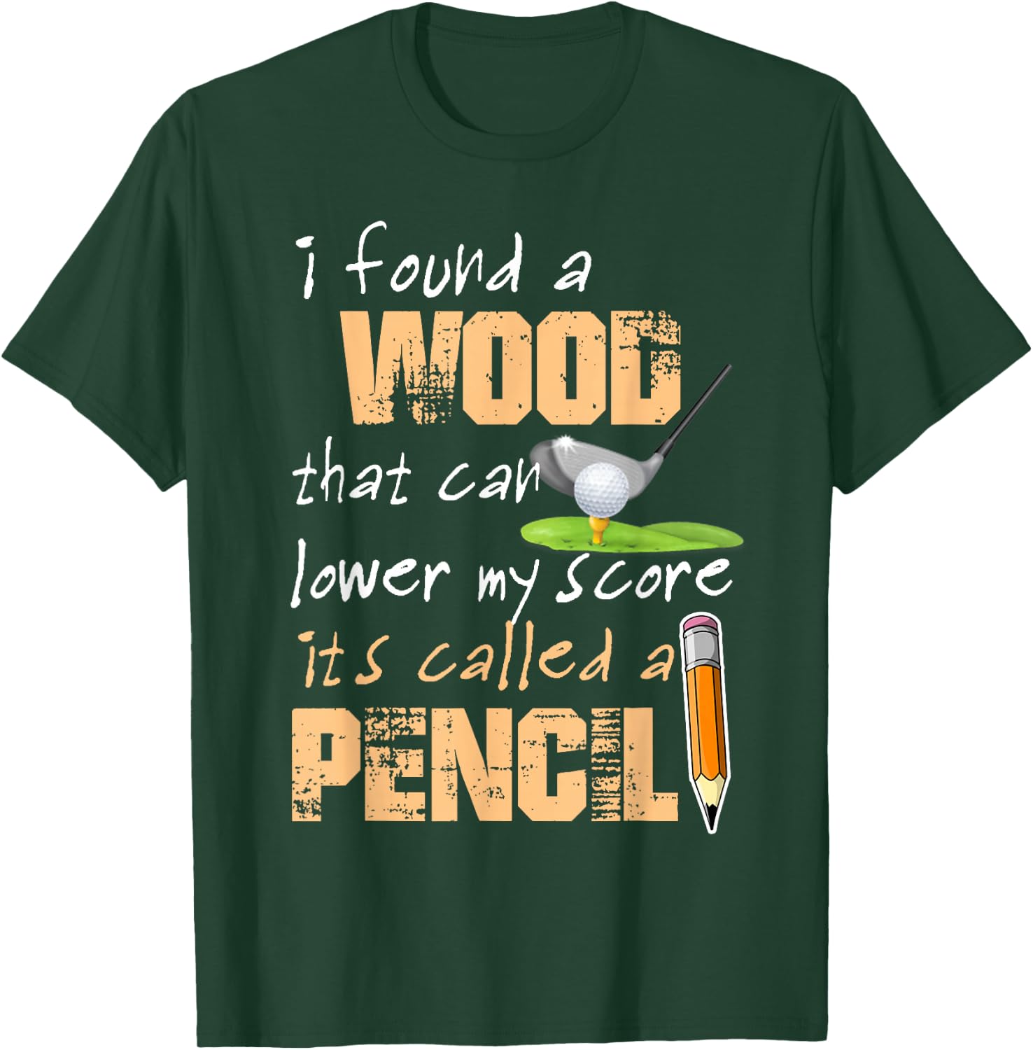Funny Golf Score T-Shirt - T-Shirt | Forest