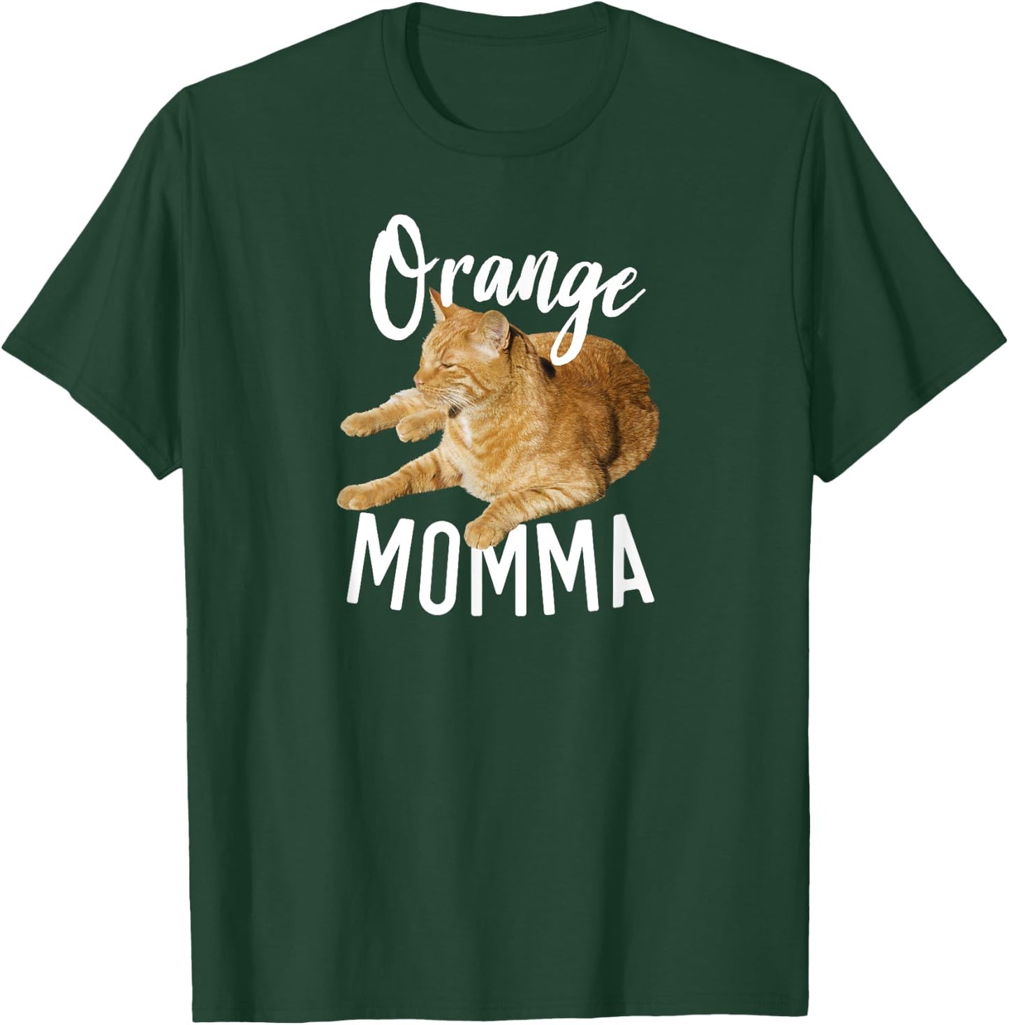 Orange Momma Tabby Lover Funny Saying Graphic T-Shirt - T-Shirt | Forest