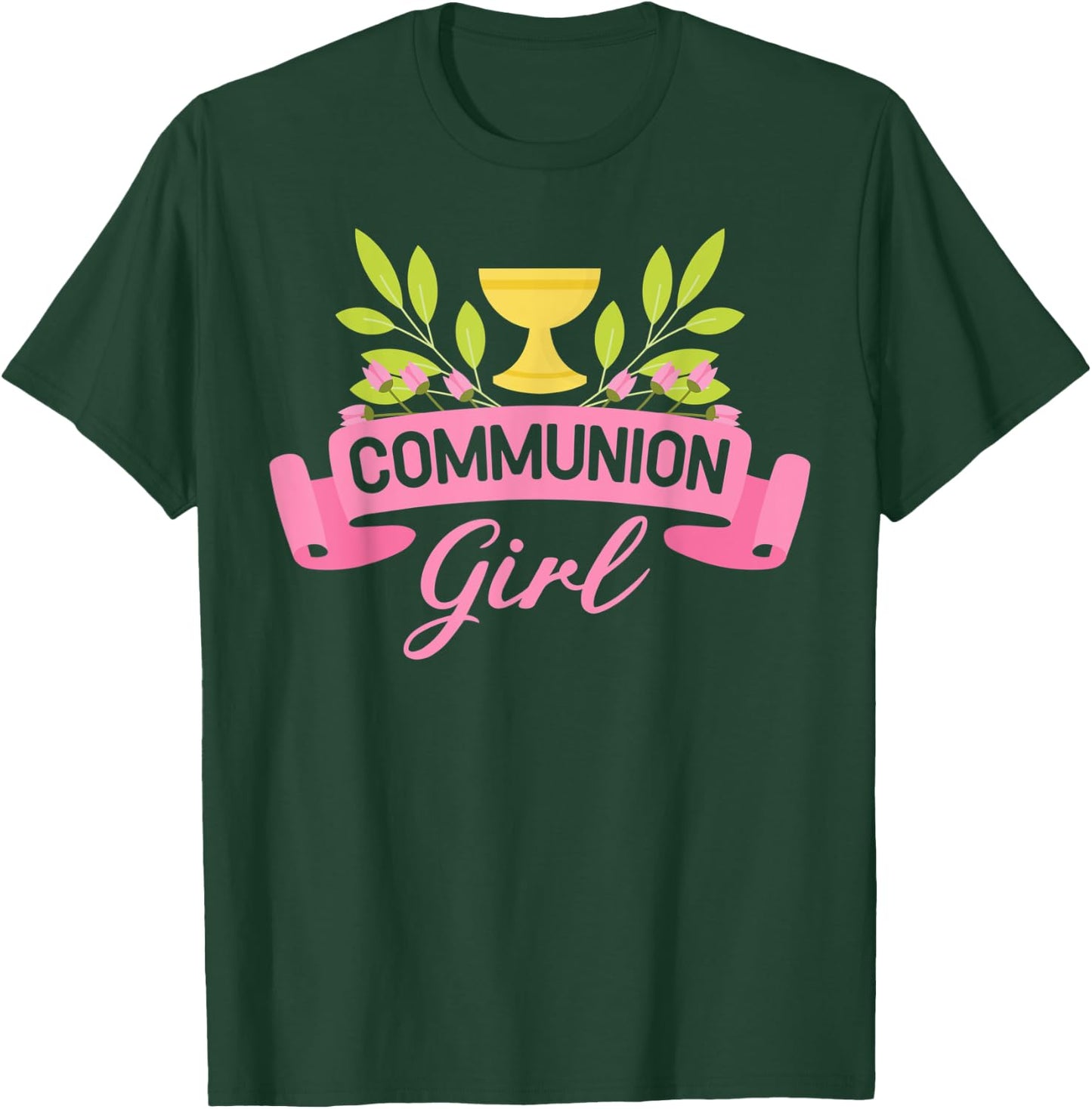 Communion Girl First 1st Holy Communion T-Shirt - T-Shirt | Forest