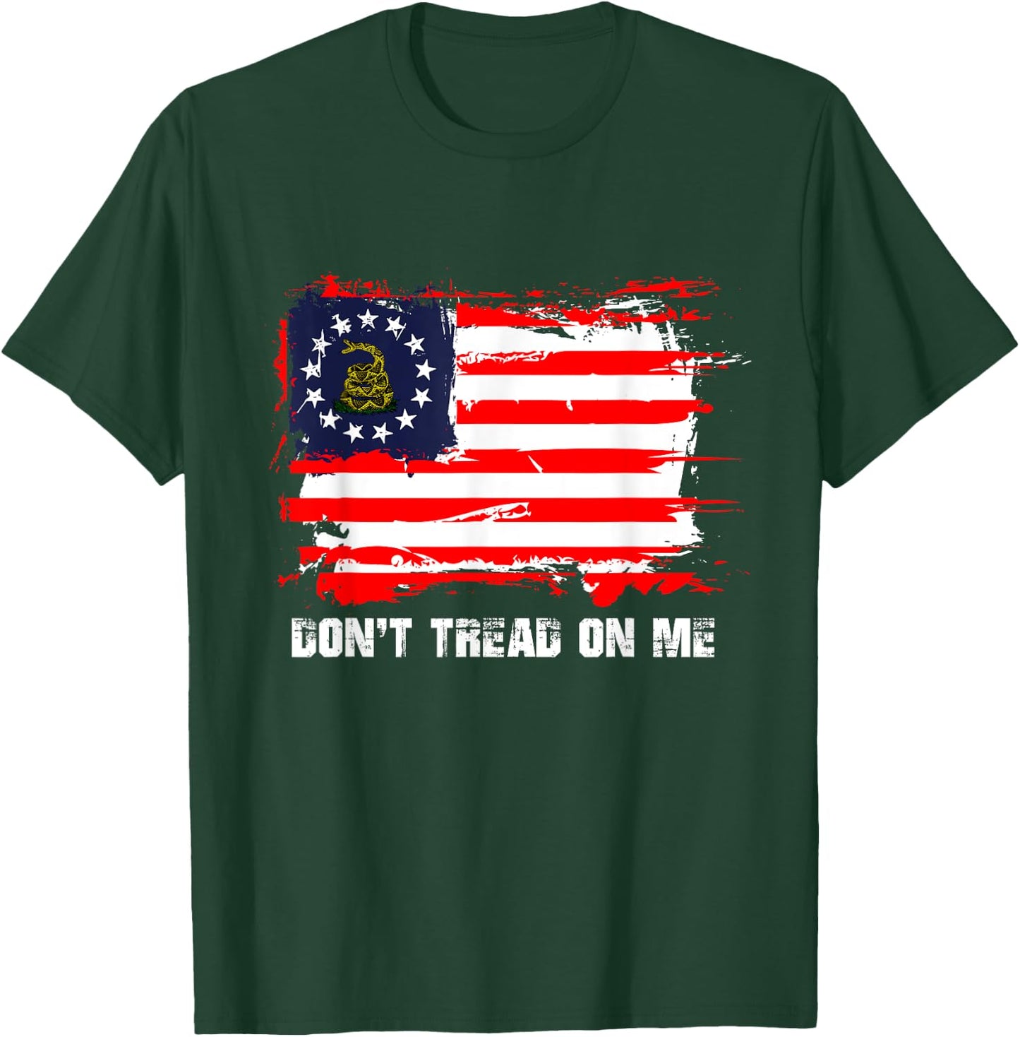 Betsy Ross Flag Don't Tread Patriot On Me T-Shirt - T-Shirt | Forest