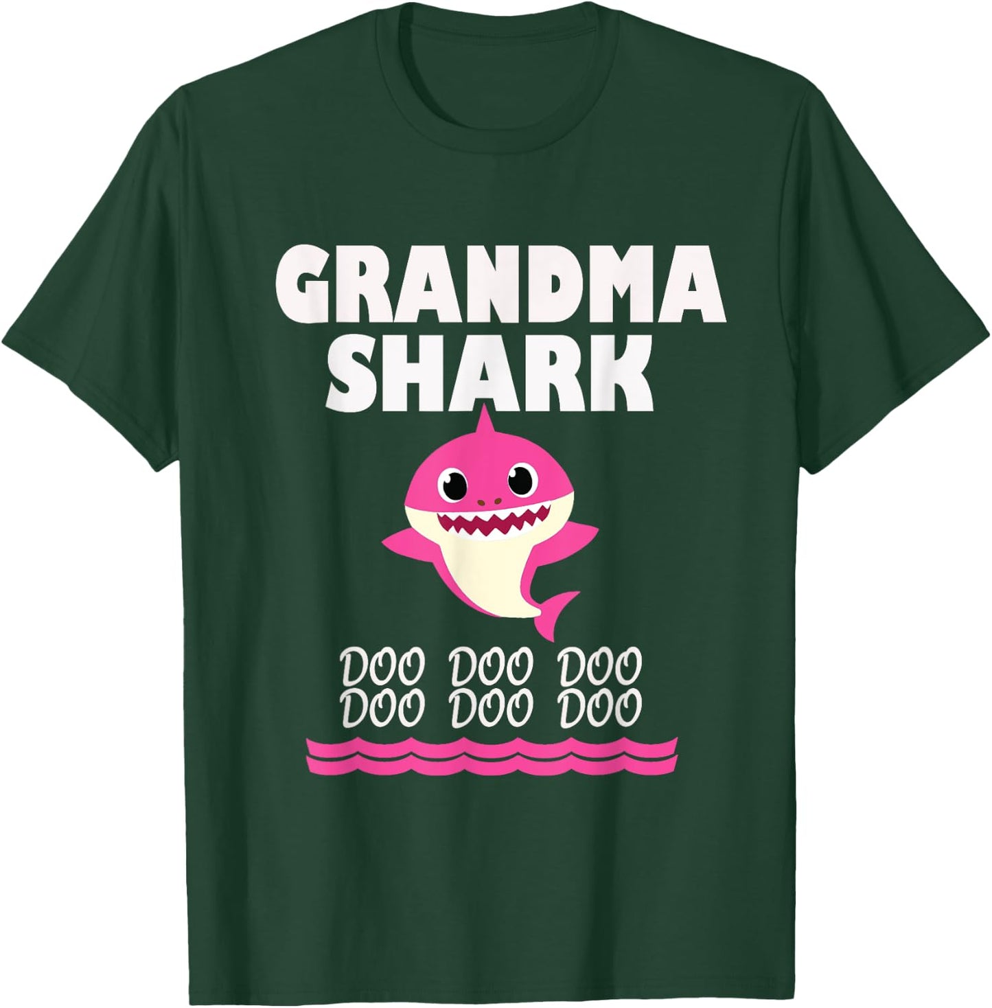 Funny Grandma shark Gift grandma T-Shirt - T-Shirt | Forest