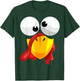 Kids Crazy Turkey Face Clothes Gift Outfit Thanksgiving T-Shirt - T-Shirt | Forest