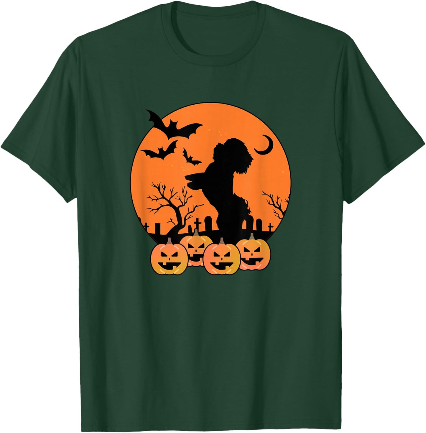Dabbing Shih Tzu Halloween Dab Dance Dog Shirt Women Kids T-Shirt - T-Shirt | Forest