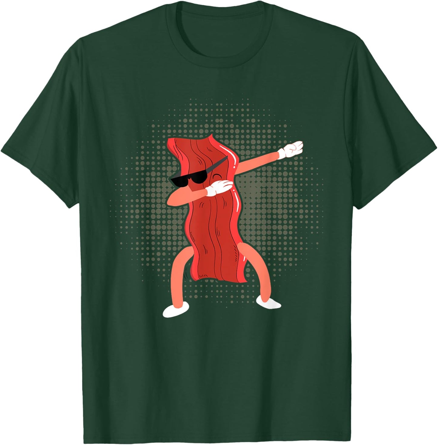 Dabbing Bacon Shirt Funny Bacon Clothing Lover Bacon T-Shirt - T-Shirt | Forest