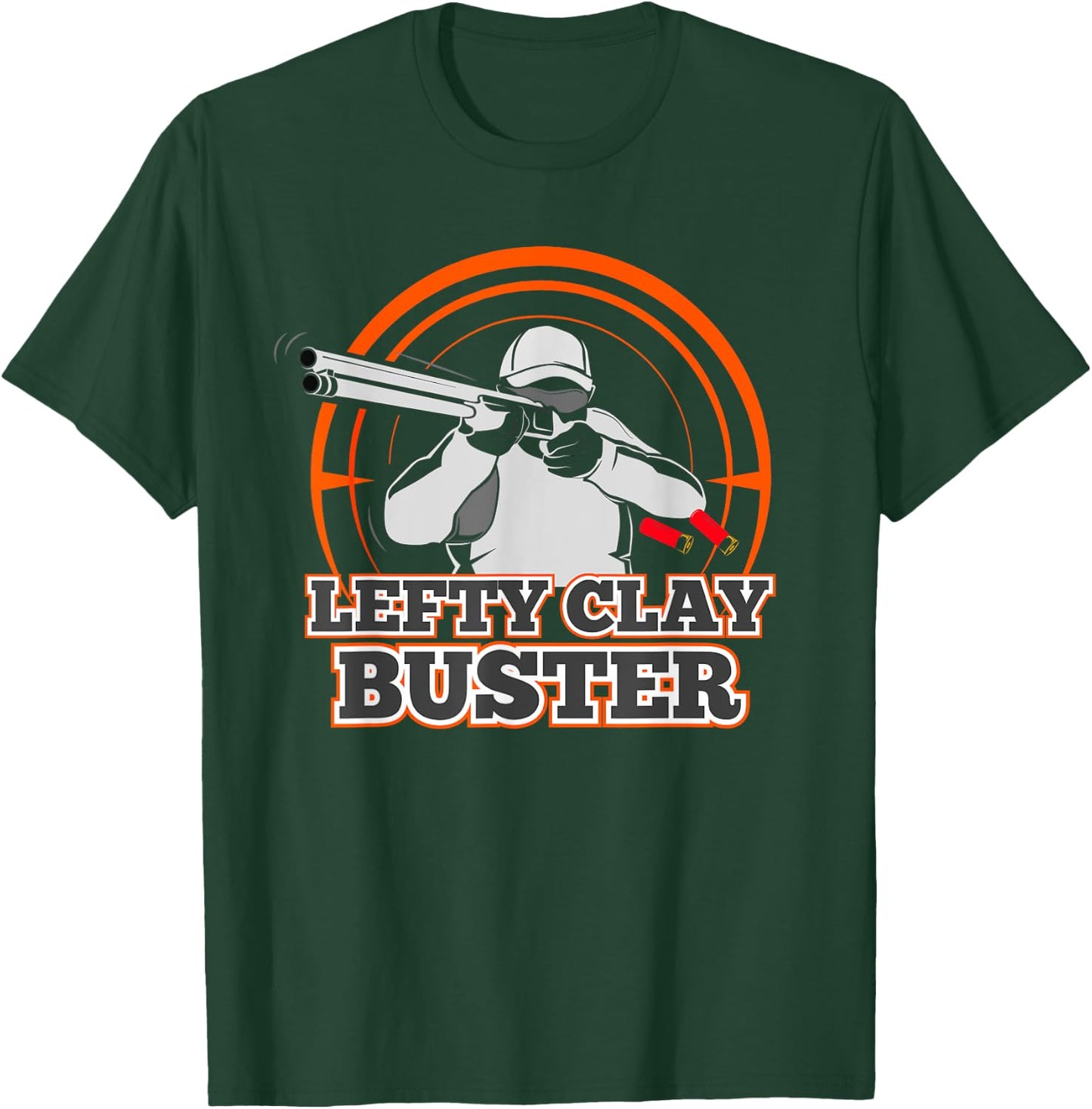 Lefty Clay Buster Skeet Shooting T Shirt Trap Shotgun Gift T-Shirt - T-Shirt | Forest
