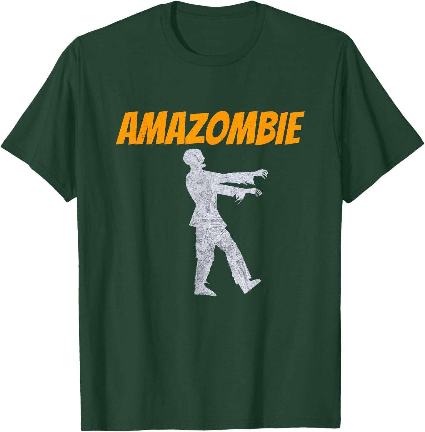 Amazombie Coworker Gift Associate Warehouse Zombie Small T-Shirt - T-Shirt | Forest