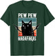 Cat Pew Pew Madafakas - Cats Lovers Retro Vintage T-Shirt - T-Shirt | Forest