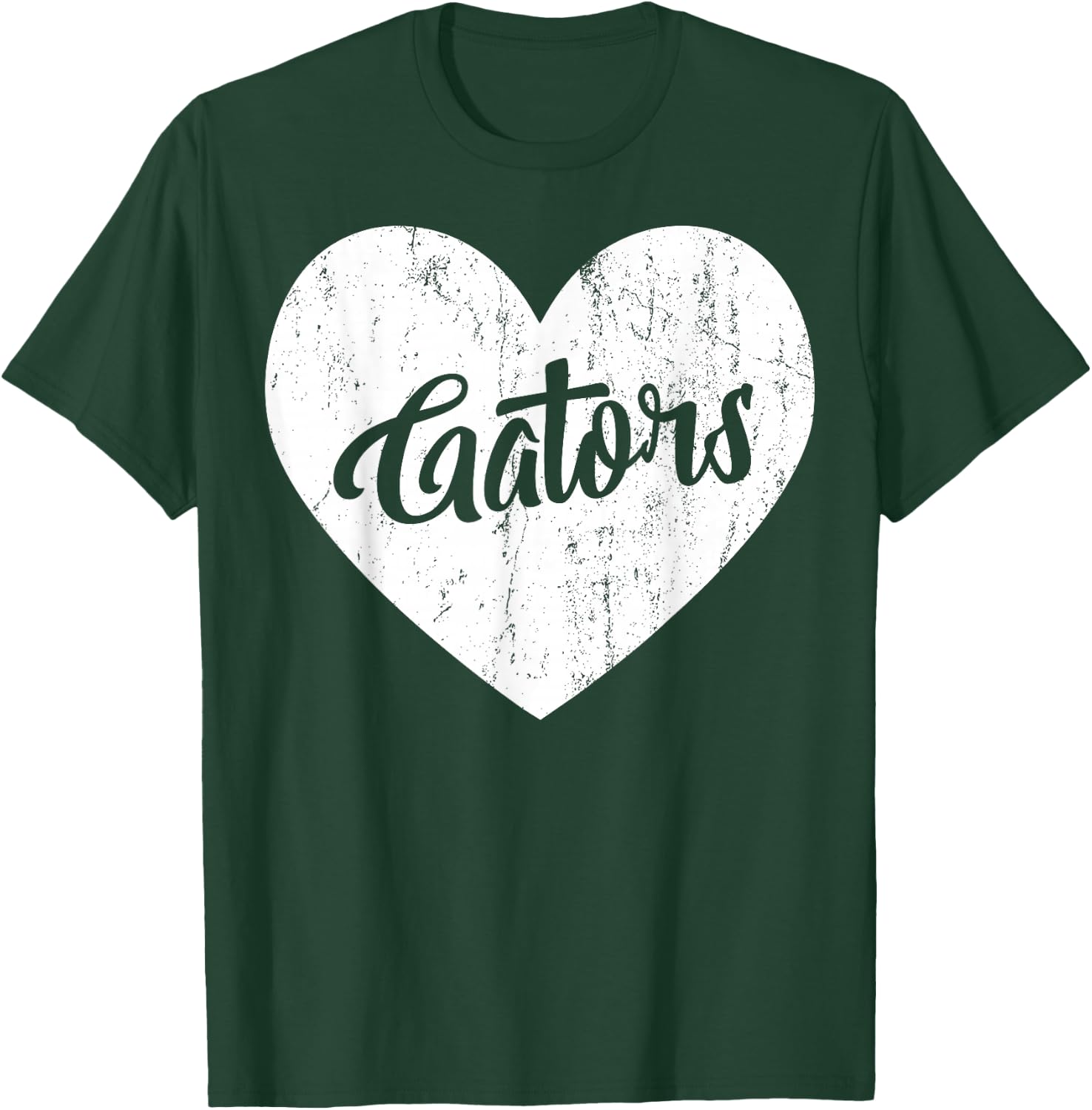 Gators School Sports Fan Team Spirit Mascot Heart Gift T-Shirt - T-Shirt | Forest