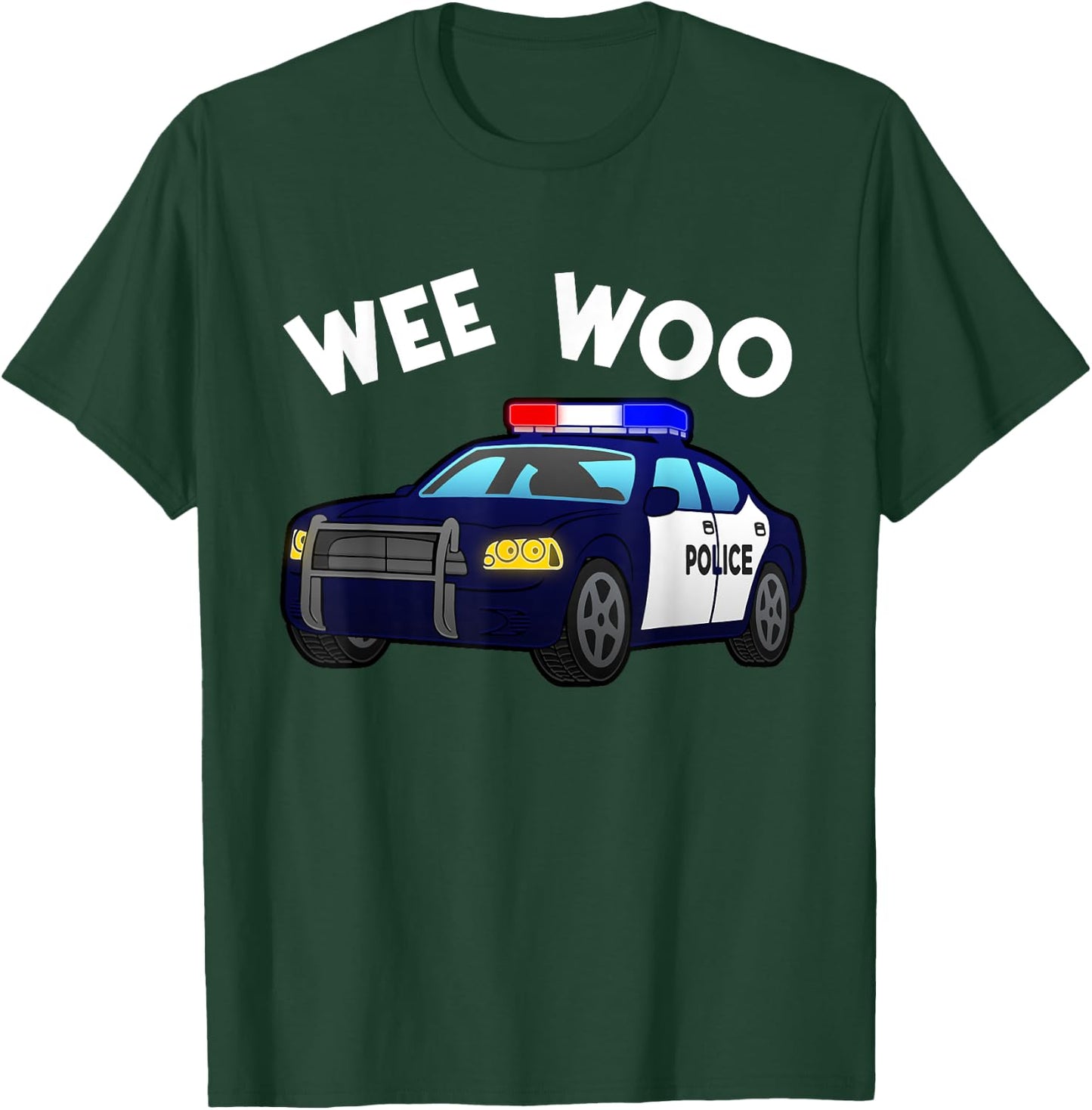 Funny Police Officer Art Women Kids Boys Cop Police T-Shirt - T-Shirt | Forest