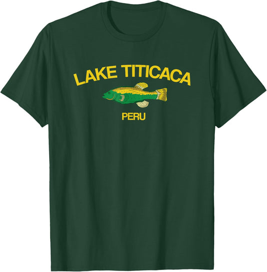 Lake Titicaca Fishing Peru Lake Clothes T-Shirt - T-Shirt | Forest