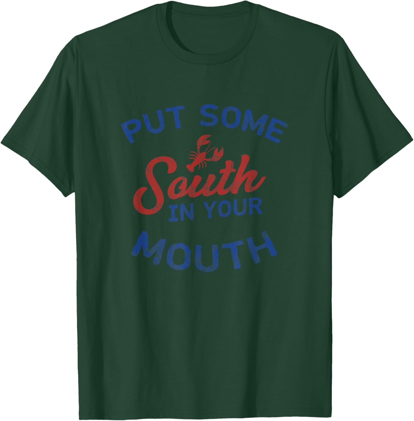 Crawfish Funny Southern Mardi Gras Cajun Gift Shirt T-Shirt - T-Shirt | Forest