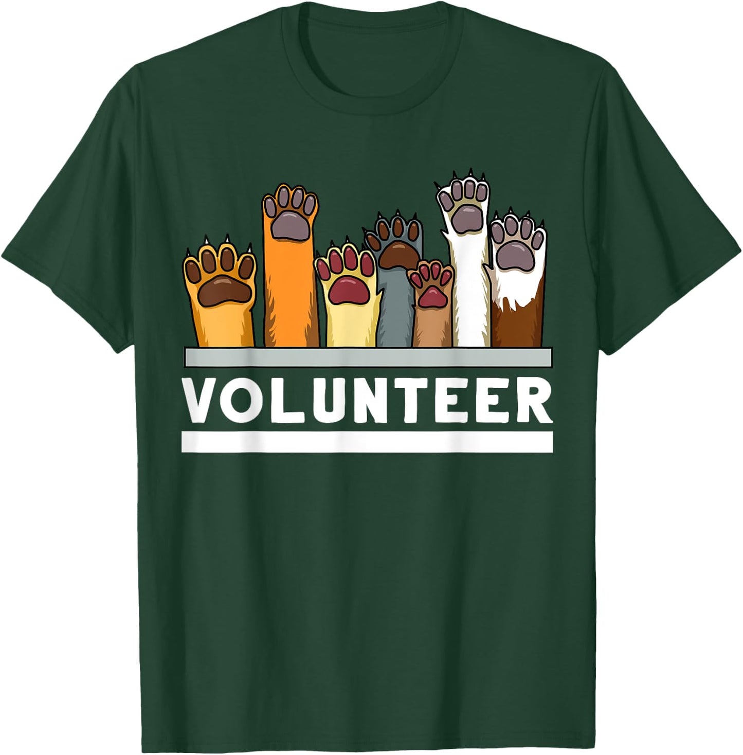 Animal Shelter Volunteer For Dog Rescue Supporter Women Girls Kids T-Shirt - T-Shirt | Forest