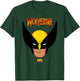 Marvel X-Men '97 Wolverine Logan Mutant Hero Big Face T-Shirt - T-Shirt | Forest