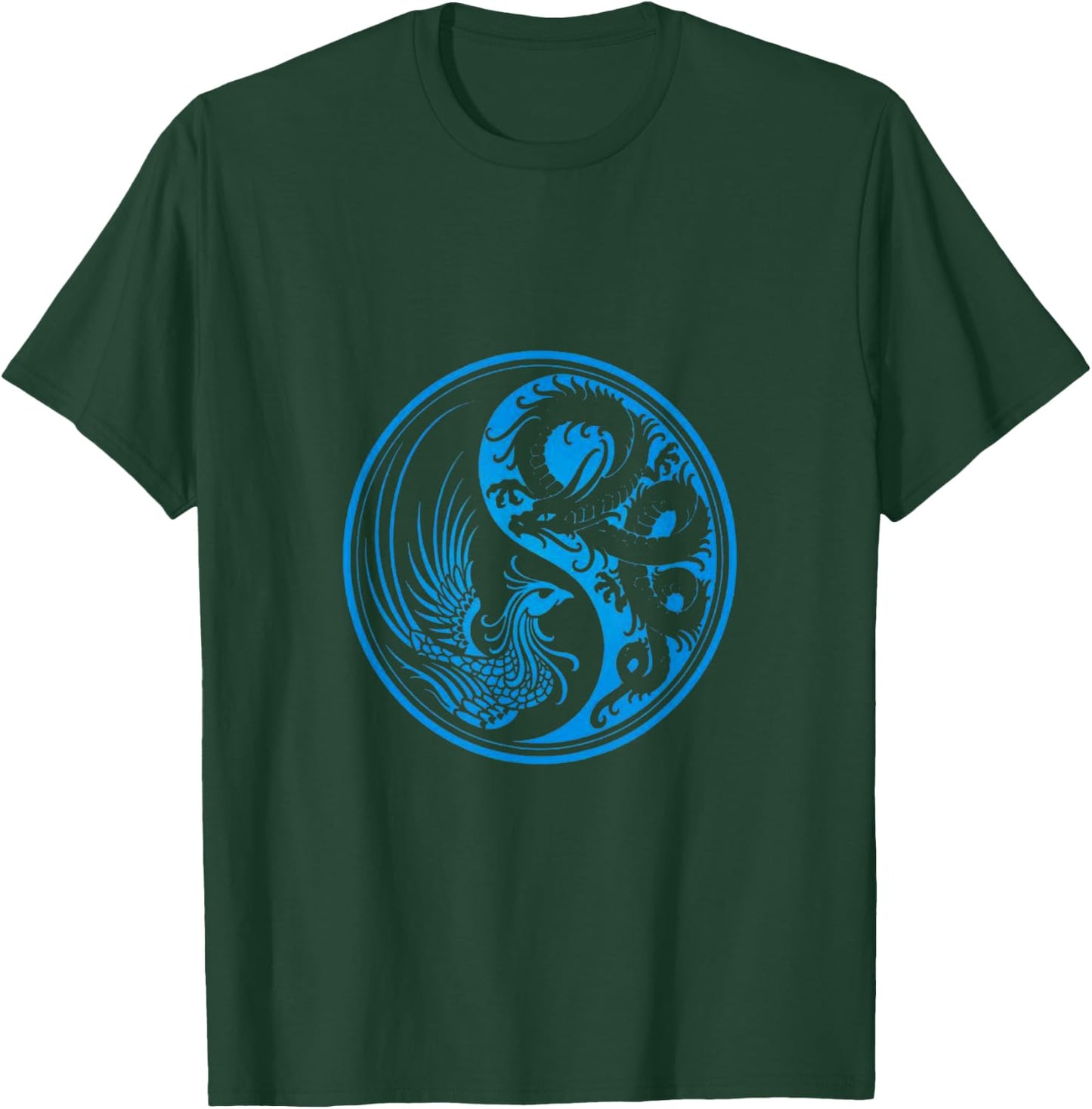 Dragon Phoenix Ying Yang T-Shirt - T-Shirt | Forest