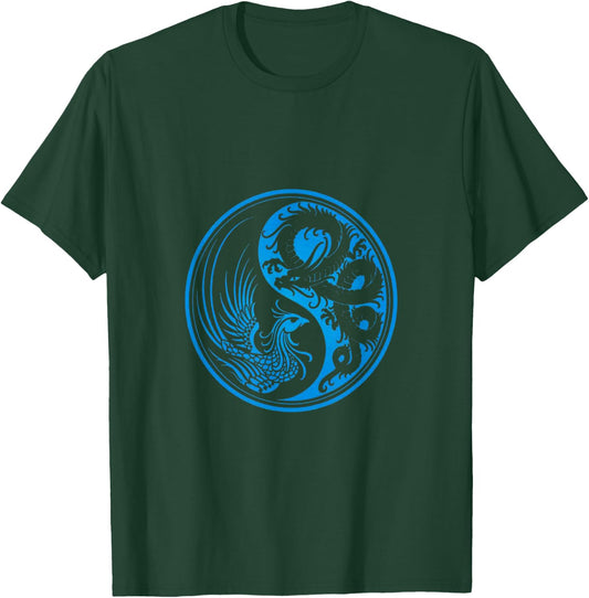 Dragon Phoenix Ying Yang T-Shirt - T-Shirt | Forest