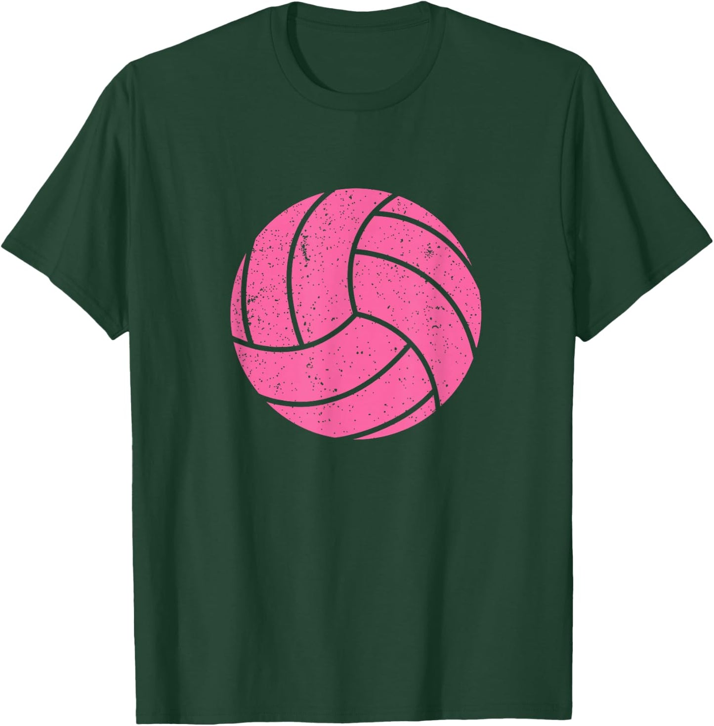 Cute Pink Volleyball Player, Fan, Coach, Mom T-Shirt - T-Shirt | Forest