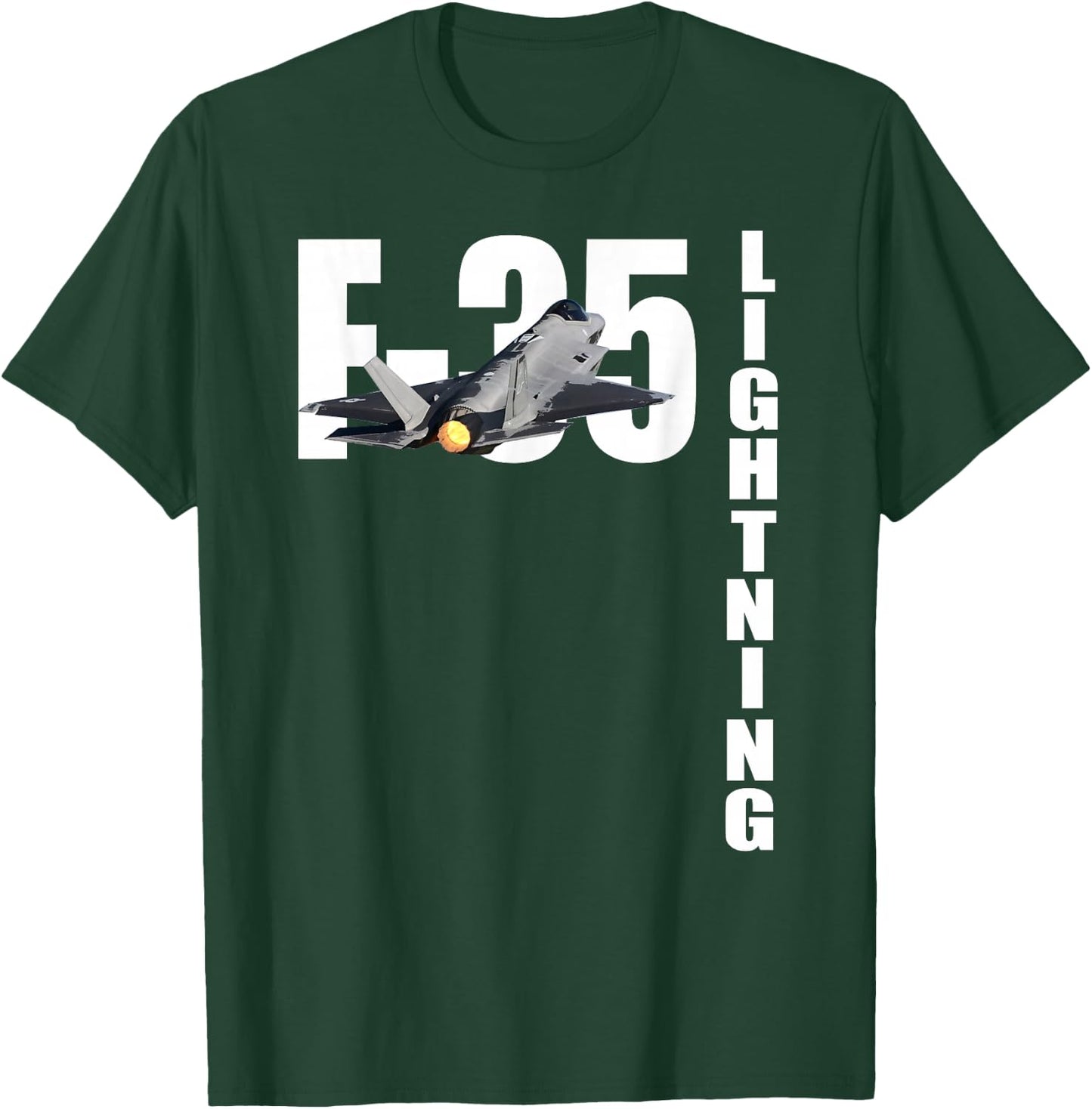 F-35 Lightning 2 F35 Fighter Plane T-Shirt - T-Shirt | Forest