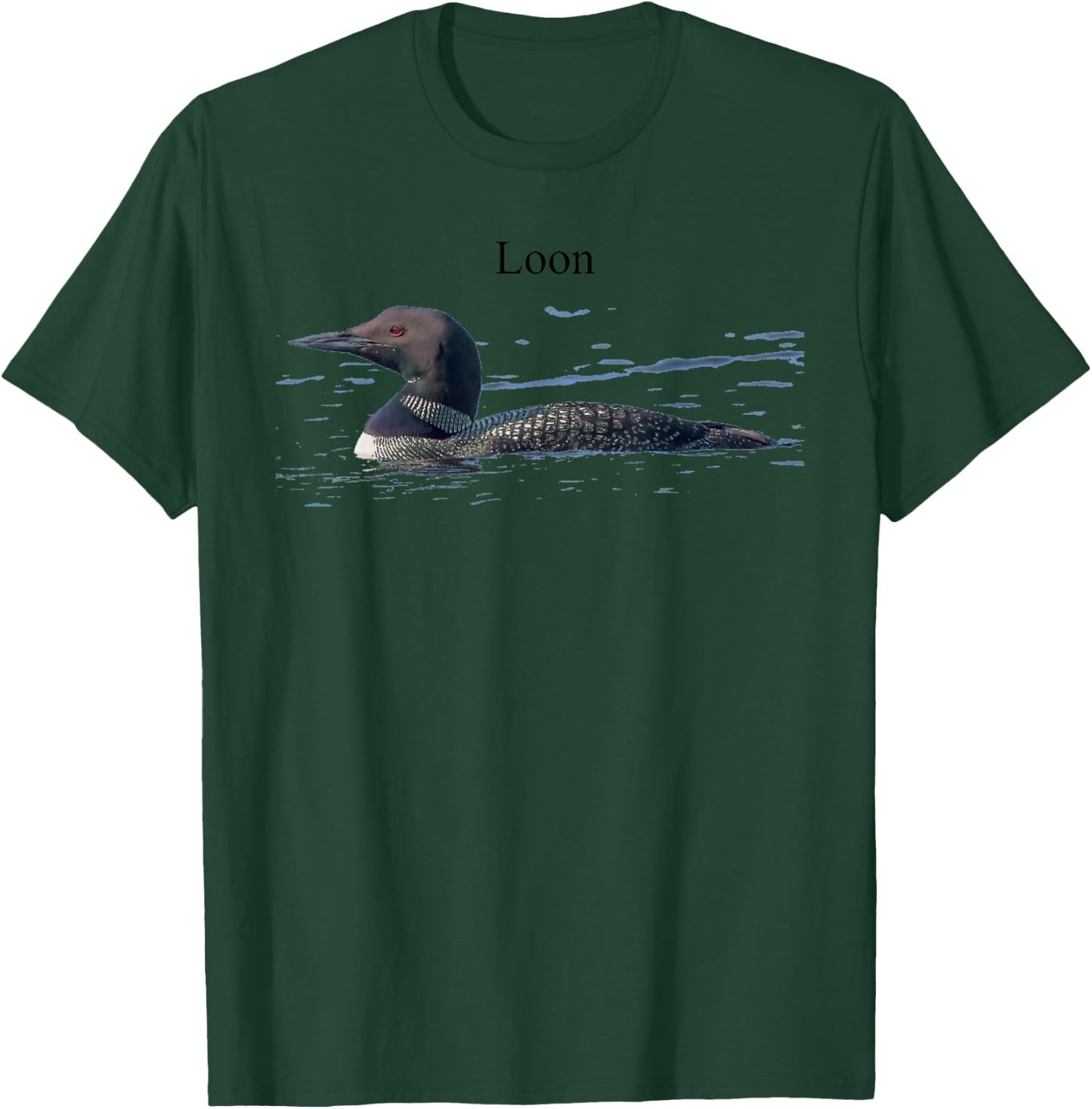 Common Loon Bird Lover Art T-Shirt - T-Shirt | Forest