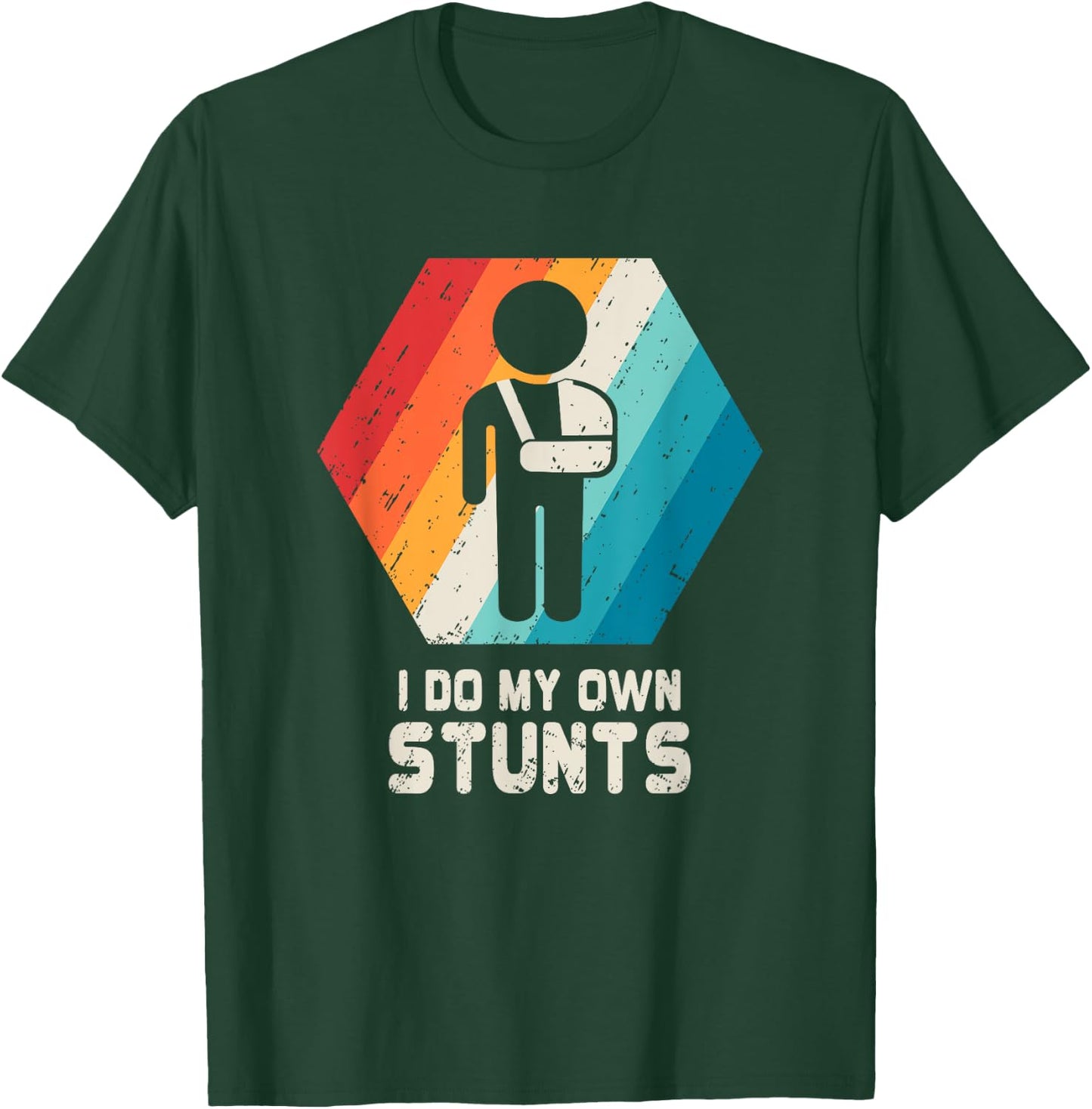 Shoulder Surgery Shirt Get Well Broken Arm Sling Funny Gift T-Shirt - T-Shirt | Forest