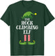 Rock Climbing Elf Matching Family Group Christmas Pyjamas T-Shirt - T-Shirt | Forest
