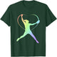 Soft Rainbow Softball Gifts for Teen Girls Pitcher Patterned T-Shirt - T-Shirt | Forest