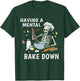 Having a Mental Bake Down Funny Baking Skeleton Baker T-Shirt - T-Shirt | Forest