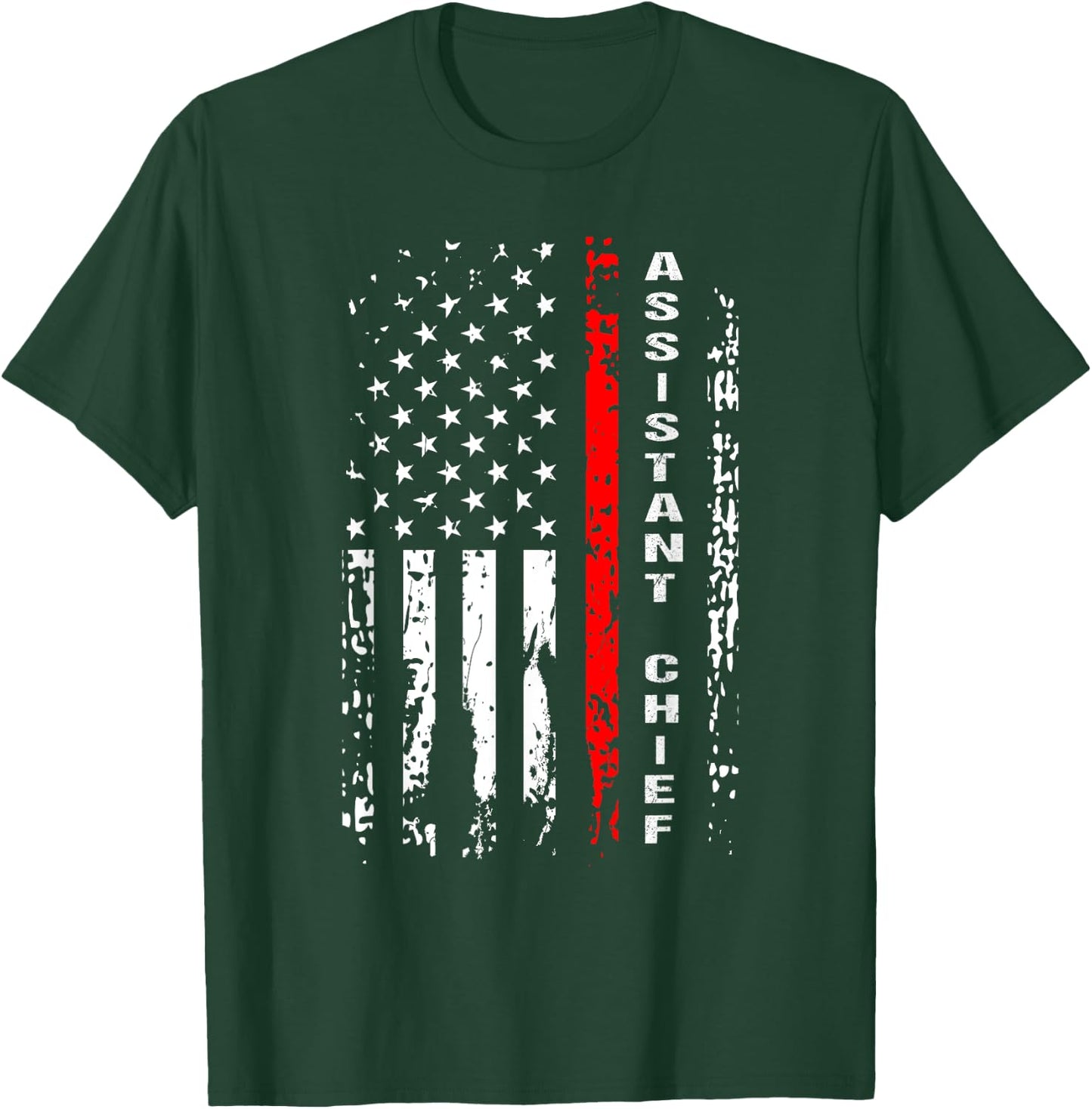 Firefighter Assistant Chief Shirt Assistant Chief Gift T-Shirt - T-Shirt | Forest