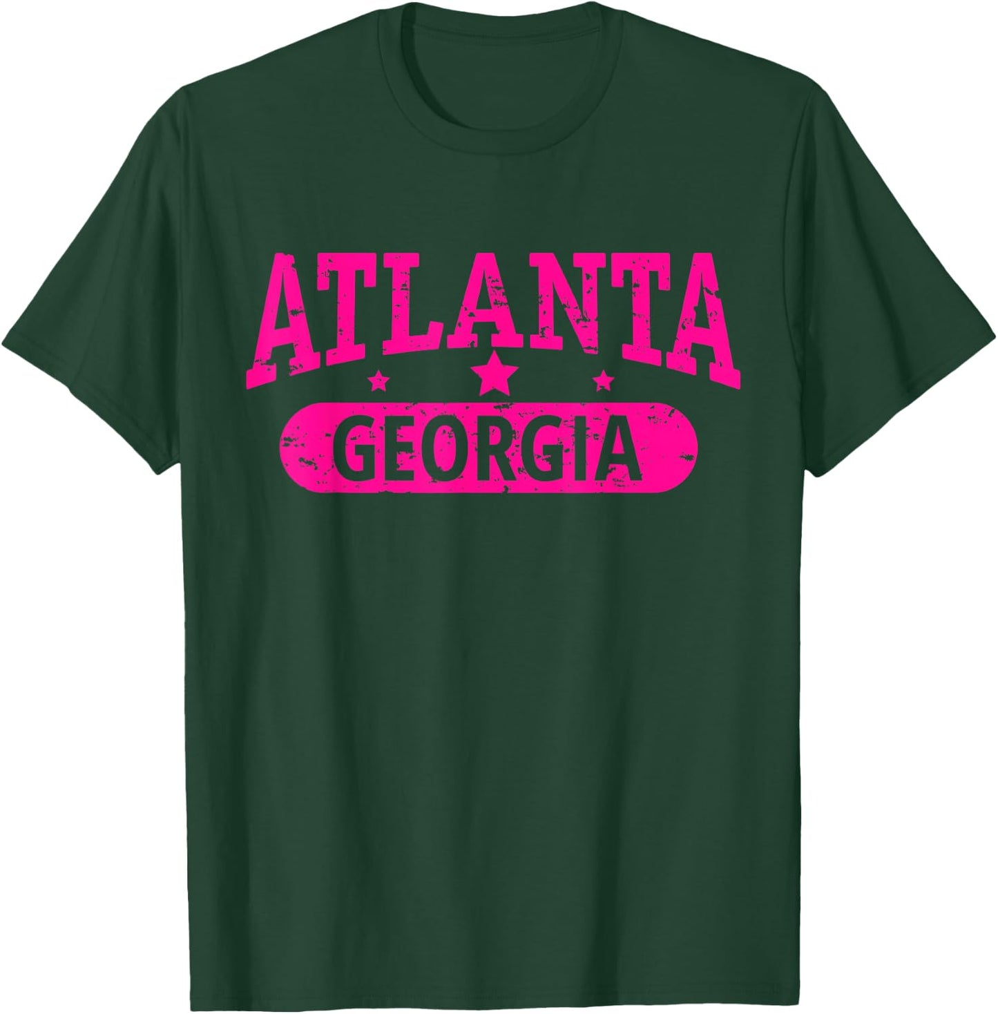 Vintage I Love ATLANTA Skyline GEORGIA T-Shirt - T-Shirt | Forest