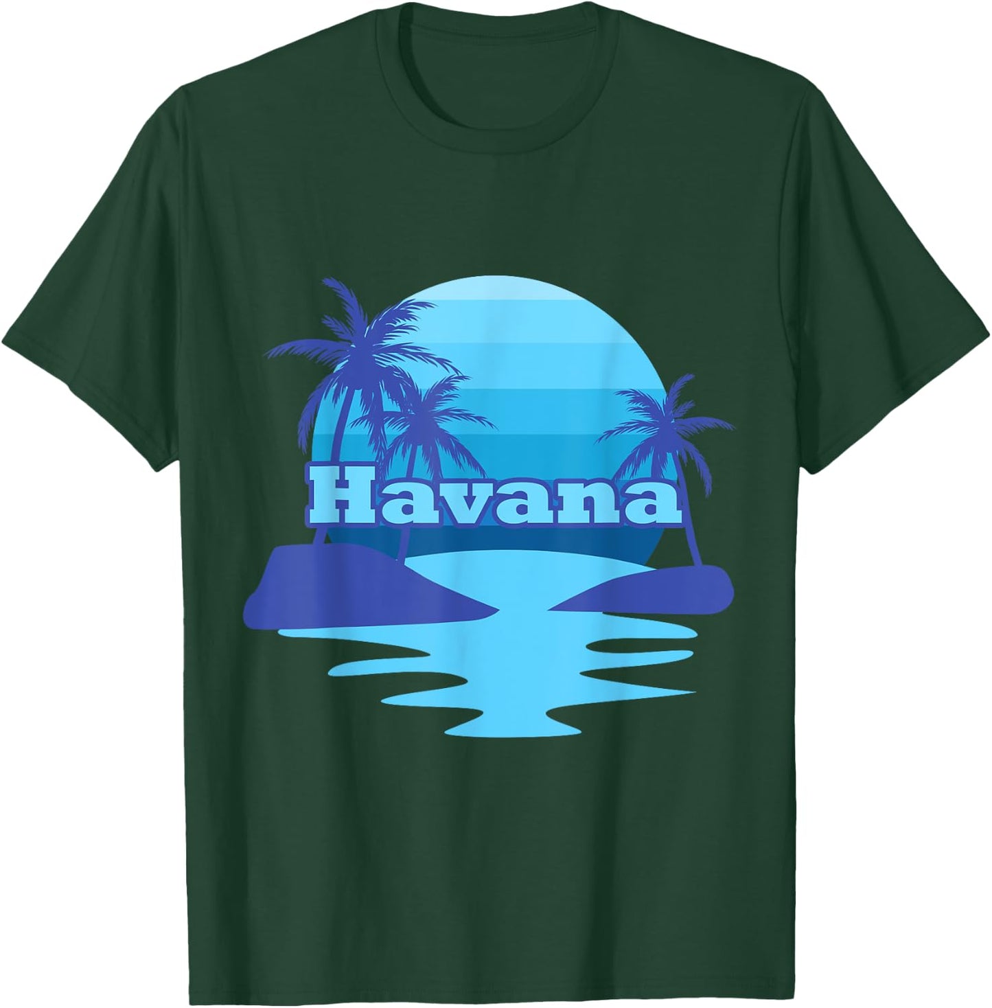 Havana Cuba Summertime Vacation Family Travel Gift Men Women Kids T-Shirt - T-Shirt | Forest