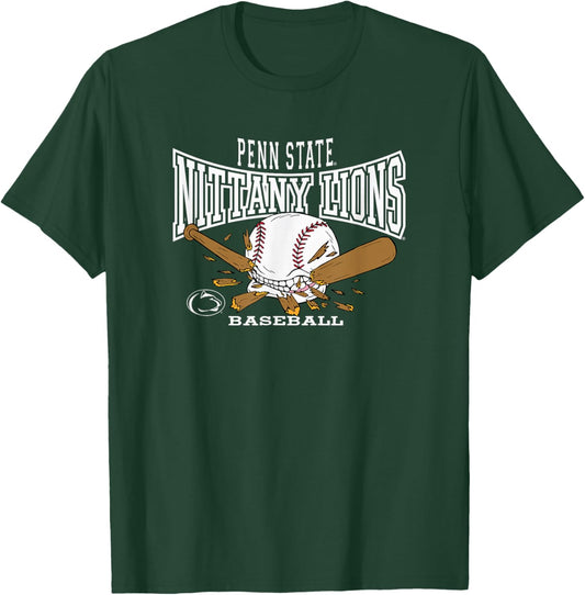 Penn State Nittany Lions Baseball Bite Navy T-Shirt - T-Shirt | Forest