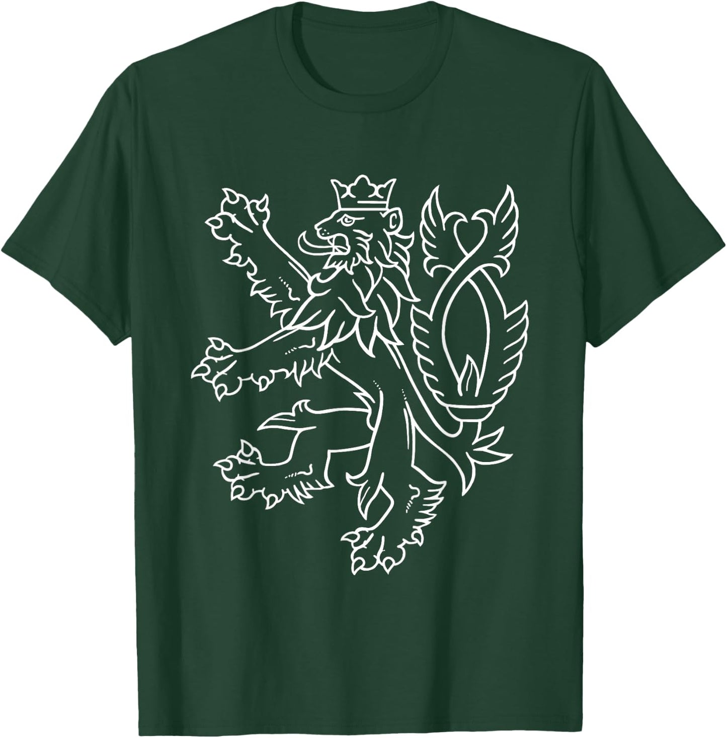 Bohemia Czech Republic Lion Coat of Arms T-Shirt - T-Shirt | Forest