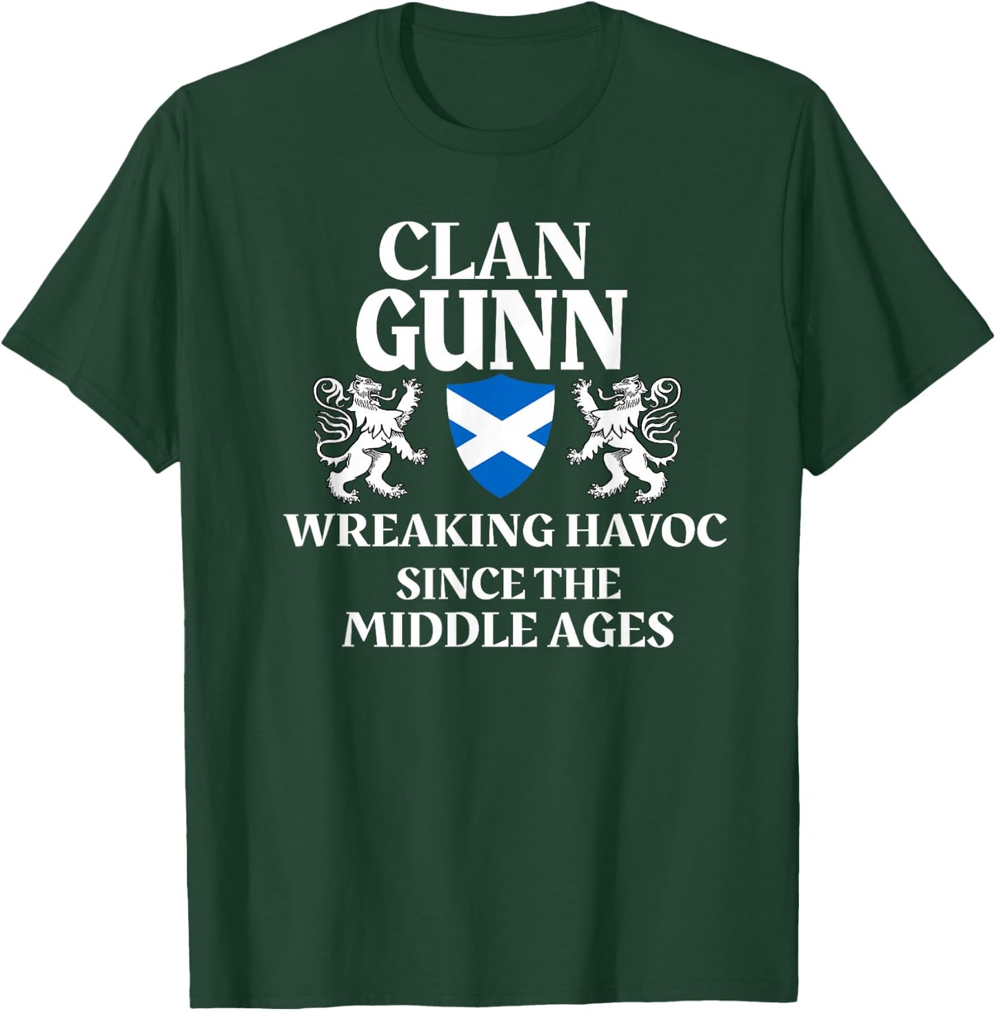 Gunn Scottish Family Clan Scotland Name T-Shirt - T-Shirt | Forest
