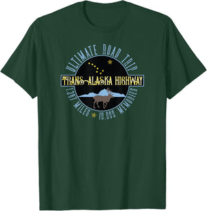 Alaska Highway Souvenir Gift Al-Can Road Trippers T-Shirt - T-Shirt | Forest