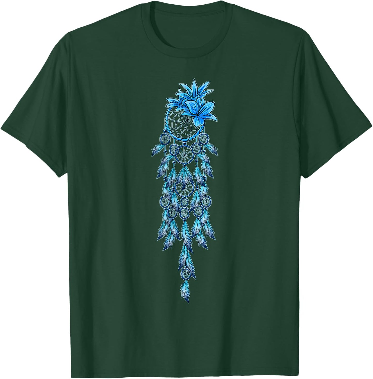 Natives American & Gifts Dream Catcher Indian American | Dreamcatcher T-Shirt - T-Shirt | Forest