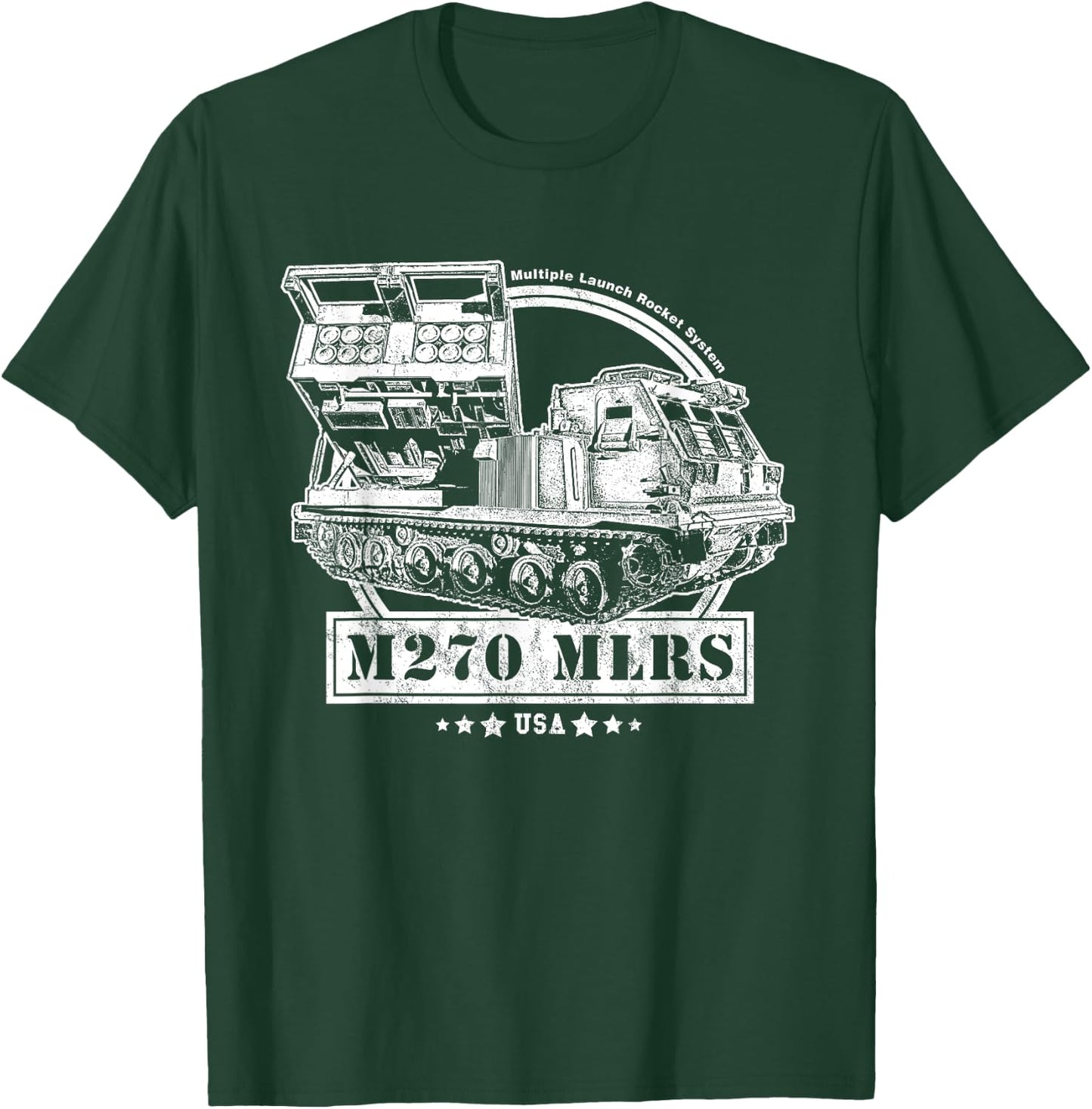 M270 Multiple Launch Rocket System T-Shirt - T-Shirt | Forest