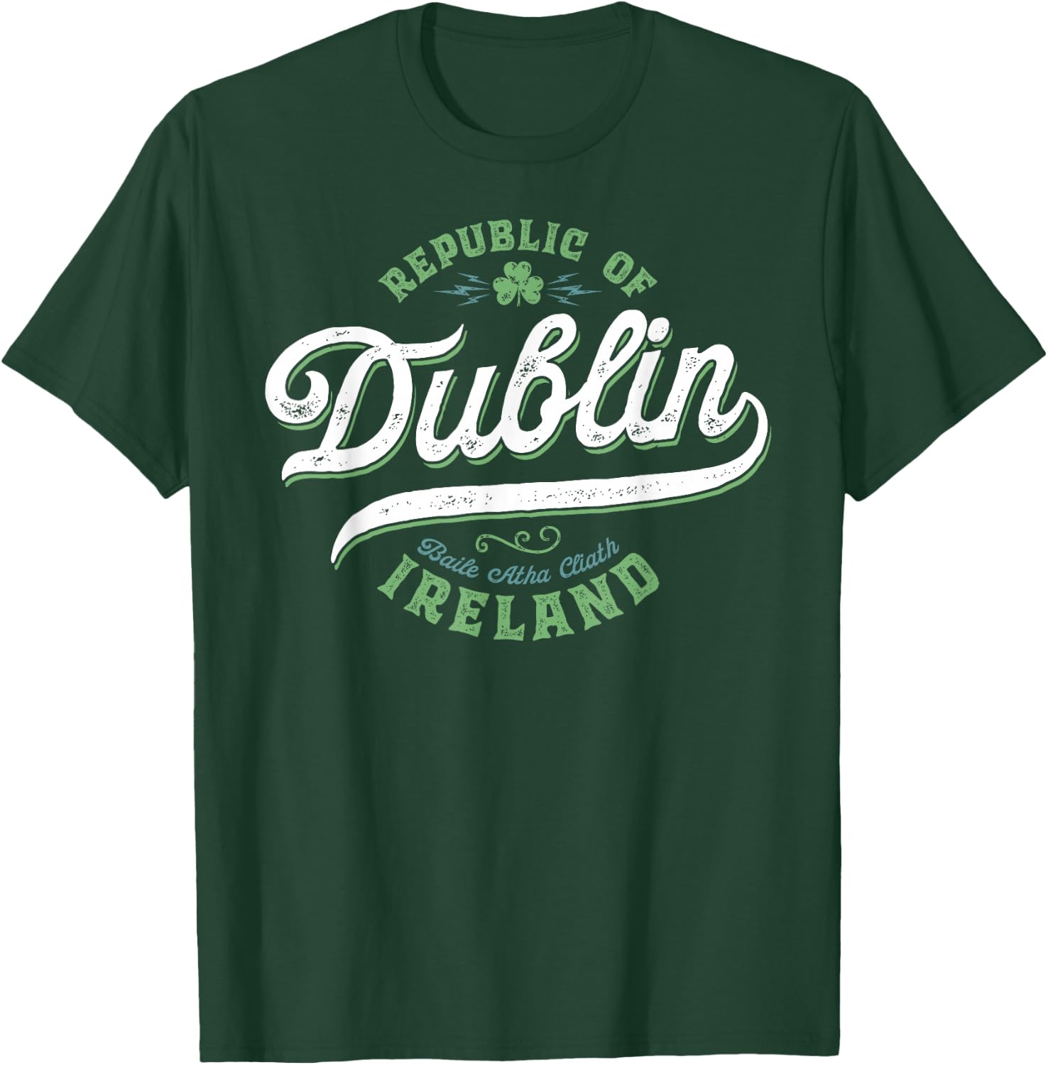 Dublin Ireland | Eire Vintage Irish Capital Dublin T-Shirt - T-Shirt | Forest