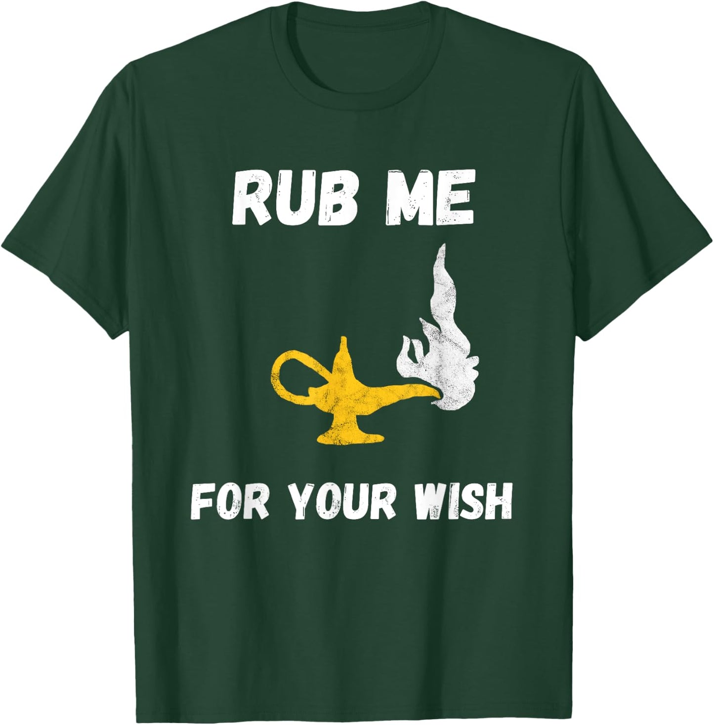 Funny Genie Lamp Rub Me Wishes Aladin Costume T-Shirt - T-Shirt | Forest