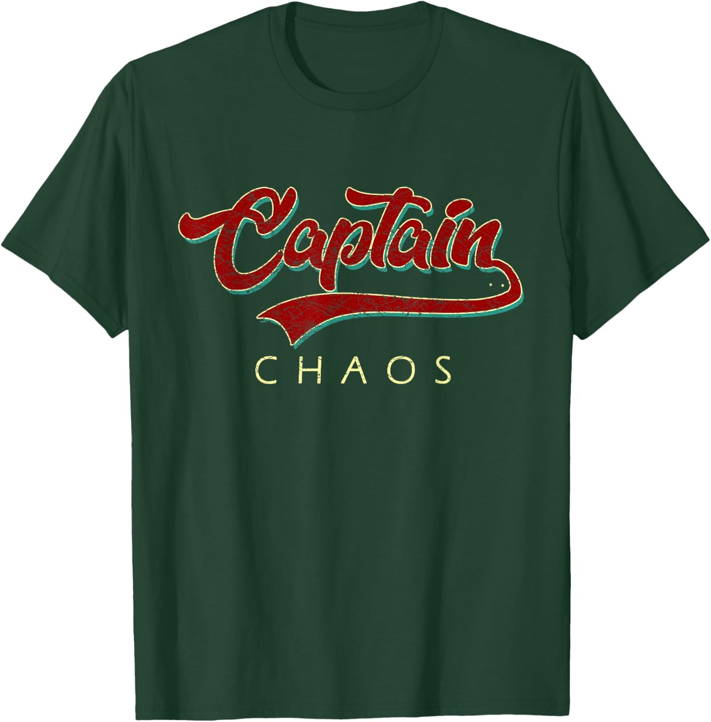 Captain Chaos Shirt For Parent Teacher Or Crazy Child T-Shirt - T-Shirt | Forest
