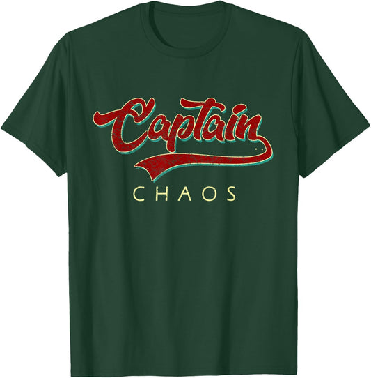 Captain Chaos Shirt For Parent Teacher Or Crazy Child T-Shirt - T-Shirt | Forest